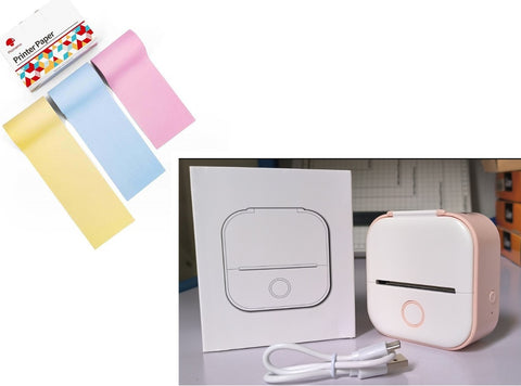Mini Imprimante Thermique Portable Imprimante Photo Maison Imprimante de Mauvaises Questions pour Étudiant Imprimante d'Étiquettes Mini Bluetooth Étiquette de Prix
