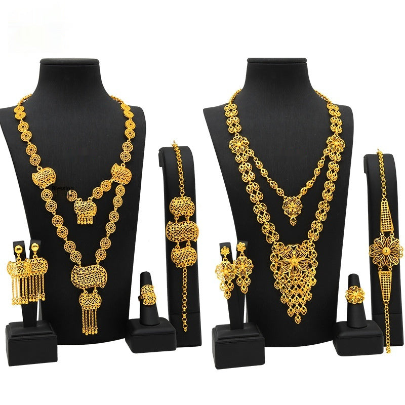 Buy Wedding Accessories Necklace Bracelet Ring Earrings online at Fashionner.