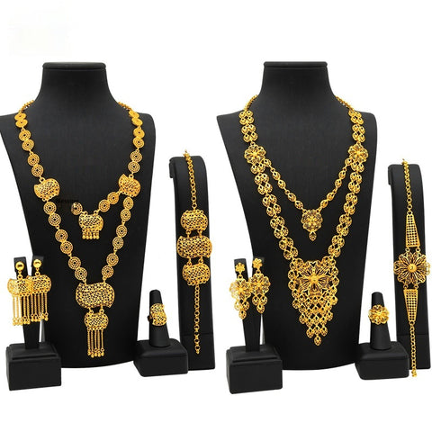 Buy Wedding Accessories Necklace Bracelet Ring Earrings online at Fashionner.