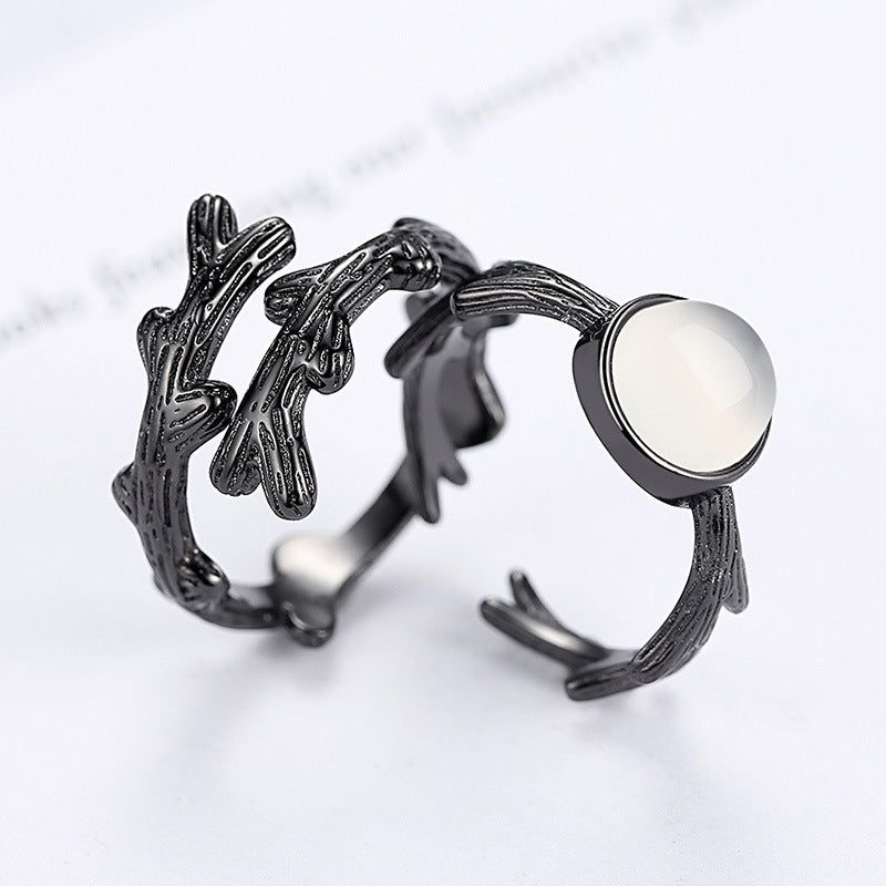 Fashion Spike Rose Couple Ring