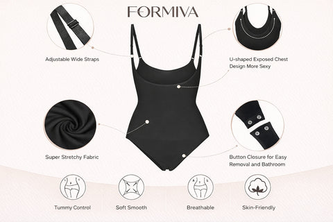 Buy Open Bust Shapewear Tummy Control Bodysuits For Women Seamless Compression High Waisted Body Shaper online at Fashionner.