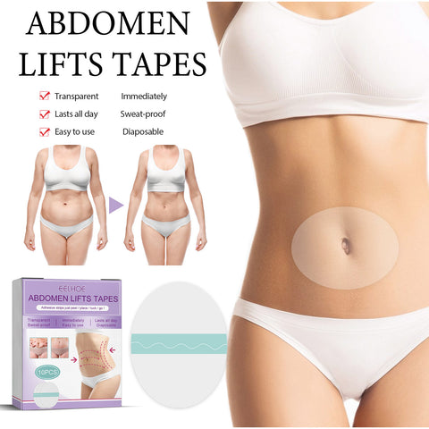 Eelhoe Bandes tenseurs pour l'abdomen, coussinet anti-rides pour le ventre, soin de la peau facile à utiliser
