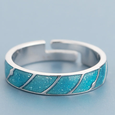 Bagues de couple Pluie d'étoiles Bagues nostalgiques longue distance pour homme et femme