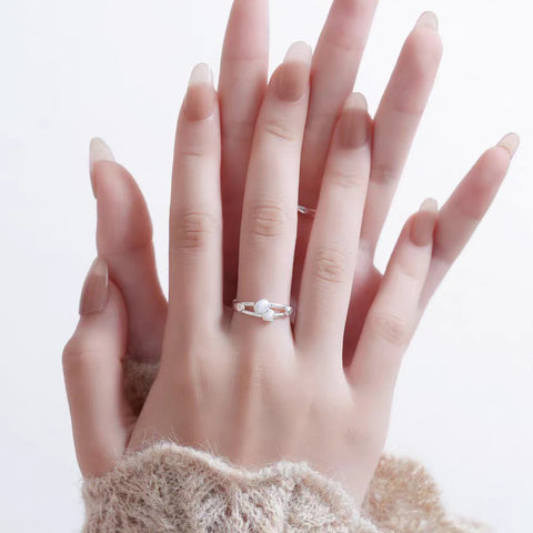 Buy 1 Piece 999 Sterling Silver Gourd Design Ring, Delicate Minimalist Style, Suitable For Daily Wear & Gifting online at Fashionner.