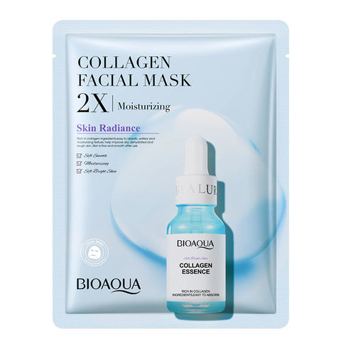 Masque facial au collagène hydratant et raffermissant Masque en tissu Acide hyaluronique Masques faciaux Soin de la peau Gel Soin de la peau