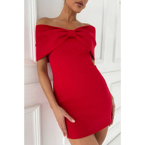 Nouvelle robe décontractée d'été sexy à épaules dénudées