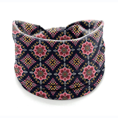 Bandeau pour cheveux avec fleurs de Datura, élastique et absorbant la transpiration, accessoires pour cheveux larges pour femmes