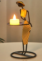 Wrought iron candlestick