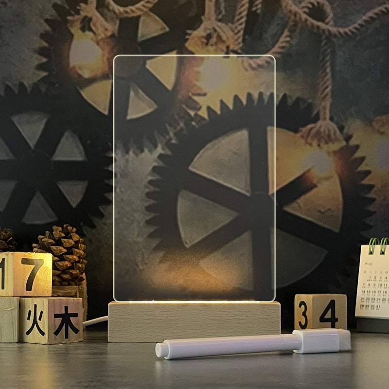 Buy Creative Note Board Creative Led Night Light Usb Message Board Holiday Light With Pen Gift For Children Girlfriend Decoration Night Lamp online at Fashionner.