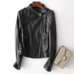 Sheepskin Small Motorcycle Jacket - Fashionner