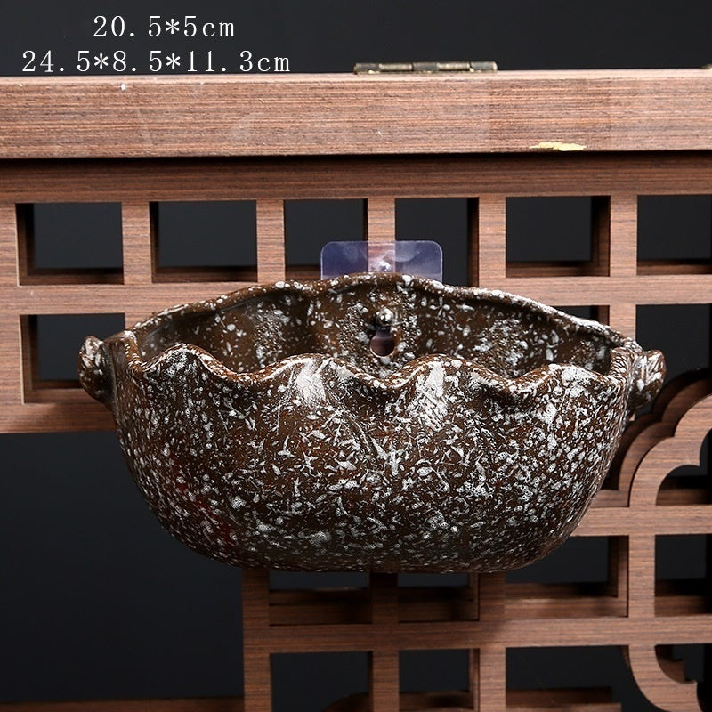 Hanging Ceramic Half Wall Decoration Flower Pot Creative Hydroponics Green Radish