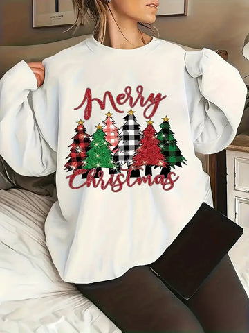 Pull à col rond de Noël pour femmes