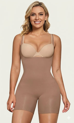 Buy Open Bust Shapewear Tummy Control Bodysuits For Women Seamless Compression High Waisted Body Shaper online at Fashionner.