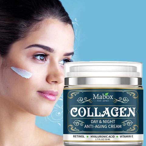 Crème Visage Hydratante au Collagène Produits de Soin Anti-Âge Crème Visage Hydratante Anti-Rides