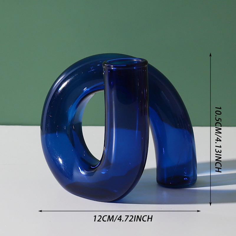 Creative Heterosexual Glass Flower Arrangement Hydroponic Bottle Furniture Model Room