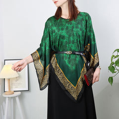 Artificial Silk Pullover Sunscreen Scarf Shawl - Fashionner