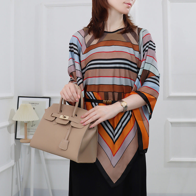 Artificial Silk Pullover Sunscreen Scarf Shawl - Fashionner