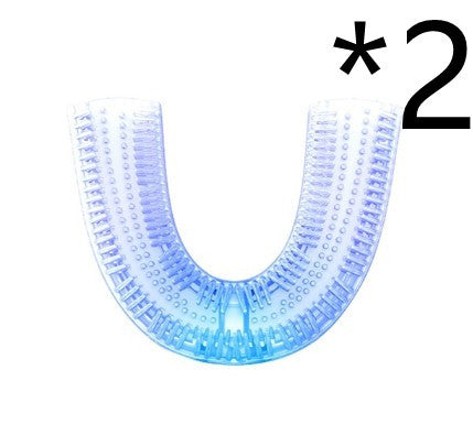 Brosse à dents électrique automatique intelligente 360 degrés étanche en forme de U, blanchissante, lumière bleue, chargement USB