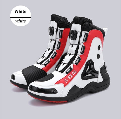 Bottes de moto longues, de montagne, de route, anti-dérapantes, de protection, tout-terrain, légères, pour les trajets quotidiens.