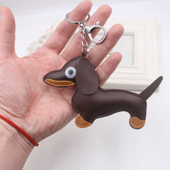 Fashion Car Key Chain Sausage Dog Pendant