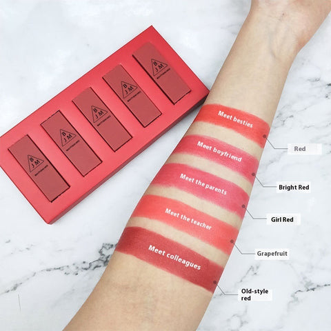 Lot de 5 rouges à lèvres vitaminés