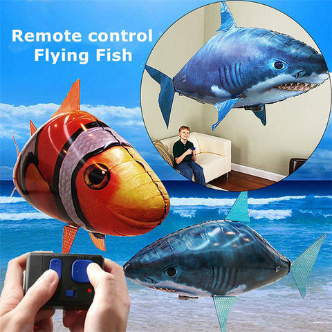 Jouets requins télécommandés Poissons nageurs dans l'air Ballons RC infrarouges gonflables Avions RC volants Jouets pour enfants