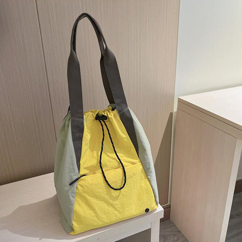 Sac à dos étanche avec cordon de serrage, sac à dos de sport, de fitness ou de yoga tendance pour femme, sac à bandoulière, sac de rangement pour le quotidien