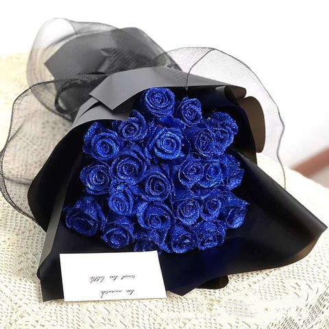 Bouquet de mariée personnalisé de la Saint-Valentin avec fleurs fraîches éternelles