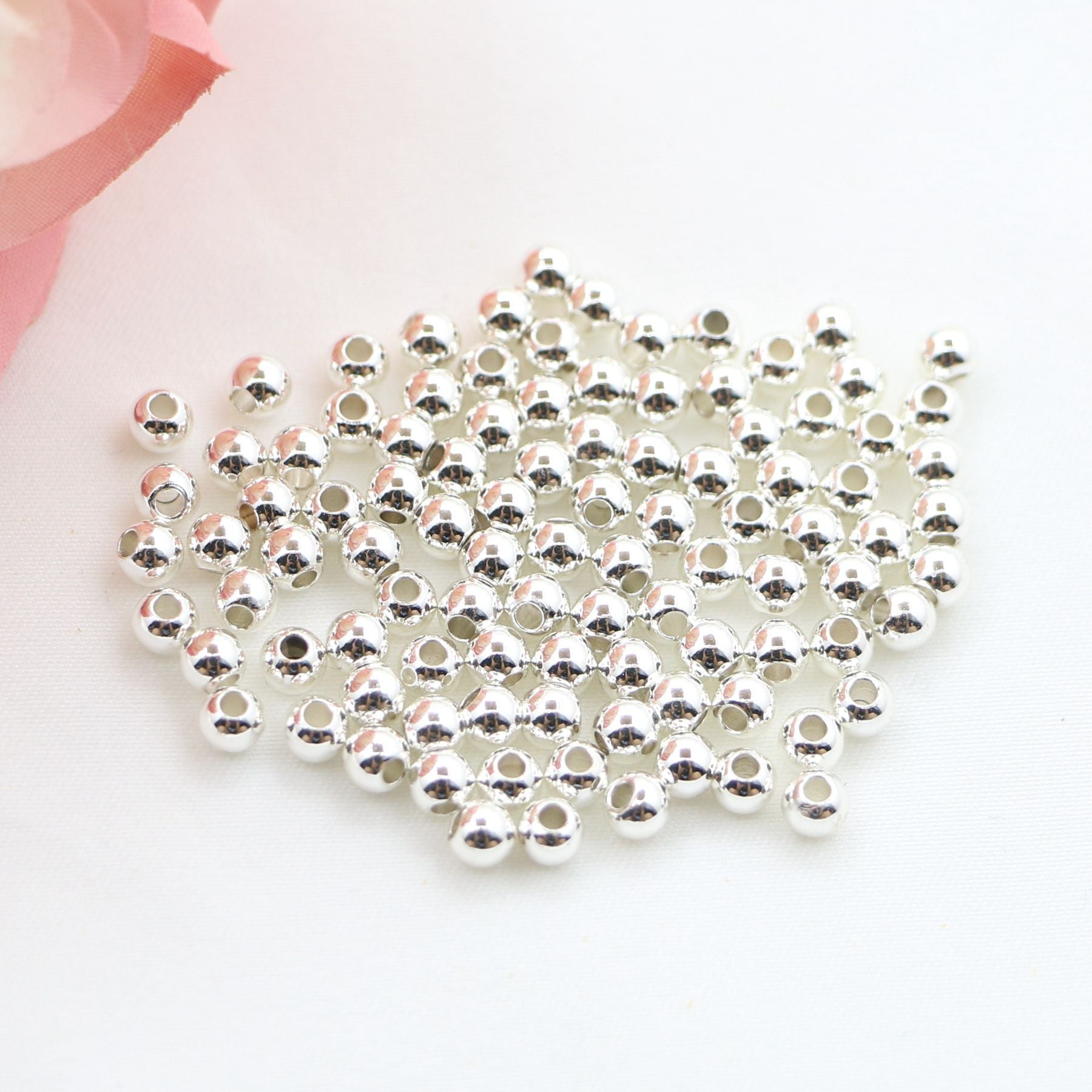 14K Gold-plated Color Retention Transfer Spacer Golden Beads