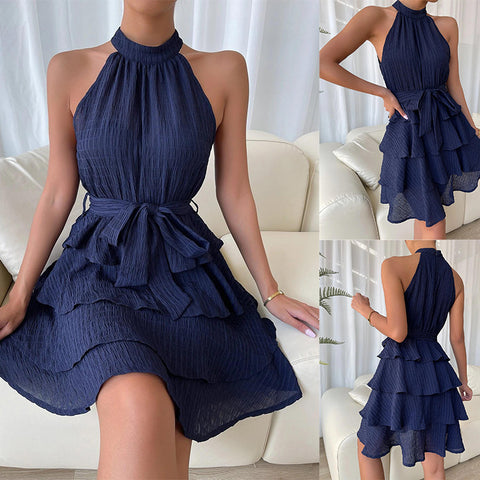 Robes Dos Nu Femme Robe Sans Manches à Volants