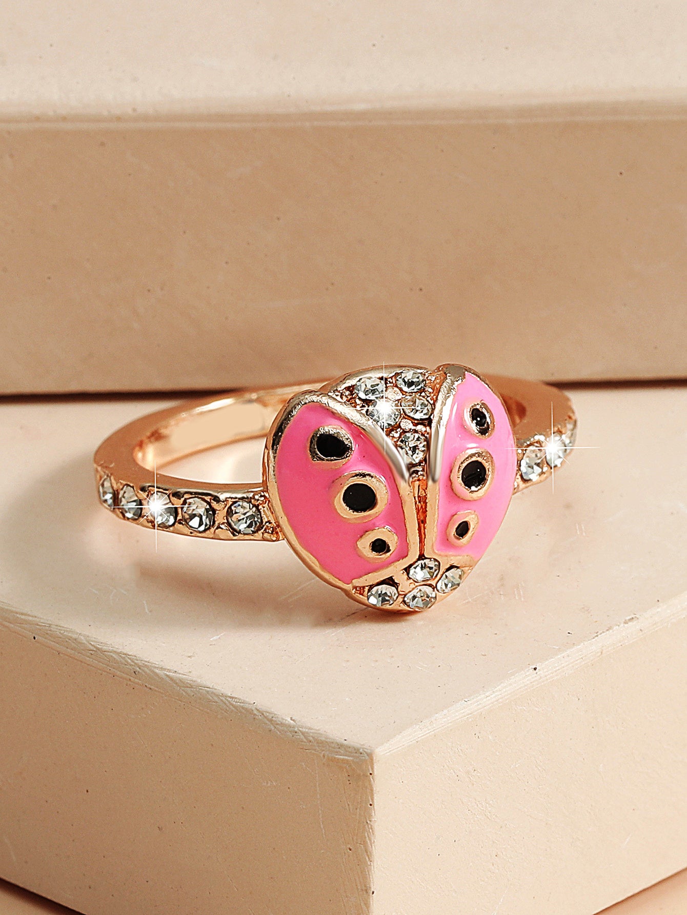 Yellow Gold Accessories Loose Beads Clavicle Chain Ring