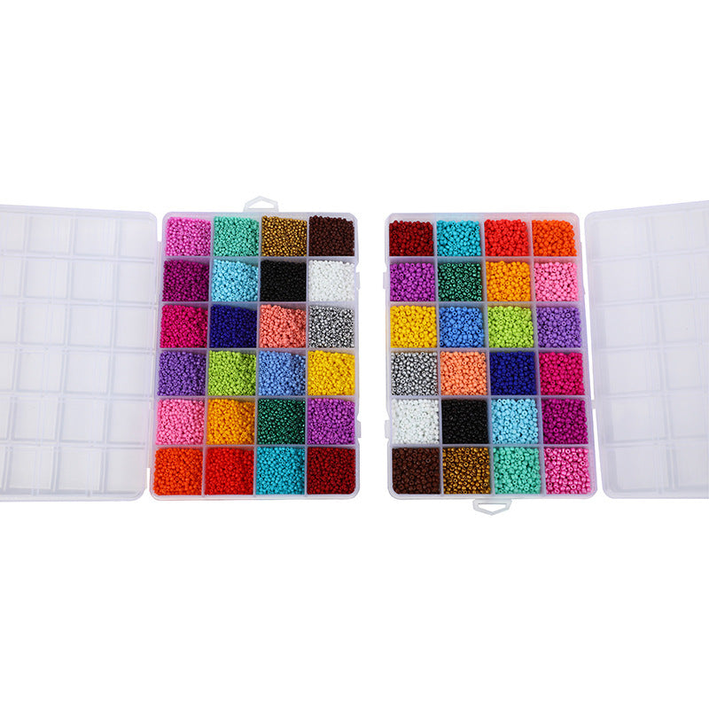 Boho 24 Grid Boxed Glass Rice Beads