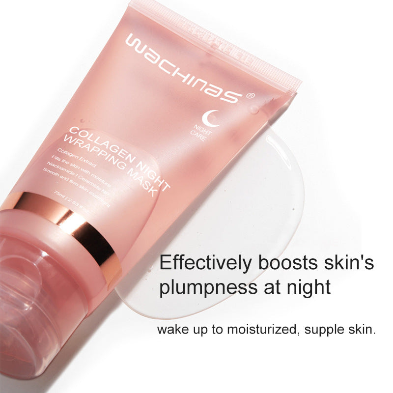 Collagen Mask Night Tear And Pull for Skin | VIRAL COLLAGEN WRAPPING PEEL OFF Mask