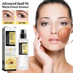 Snail Mucin 96% Power Repairing Essence 3.38 fl.oz 100ml, Hydrating Serum for Face with Snail Secretion Filtrate for Dull Skin & Fine Lines, Korean Skincare - Snail Collagen Power Repairing Liquid