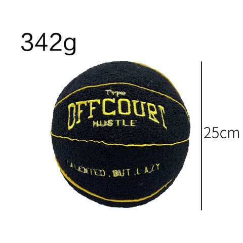 Poupée en peluche en forme de ballon de basket