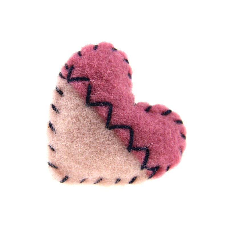 Hand-stitched Heart Felt Poke Poke Music