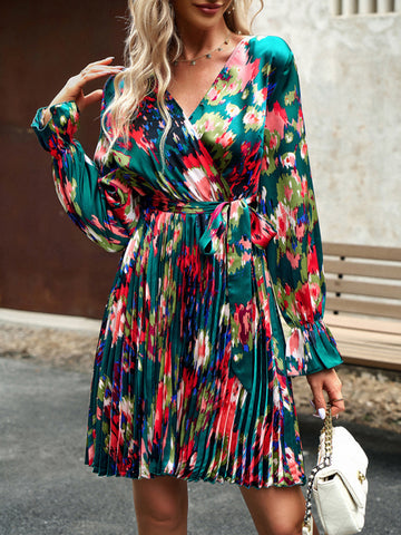 printed dress temperament elegant dress - Fashionner