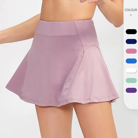 Buy Woman New Amazon Hot Tennis Skirt Yoga Running Sports Golf Wear With Shorts Inner Pocket Fashion Women Short Skirts Custom online at Fashionner.