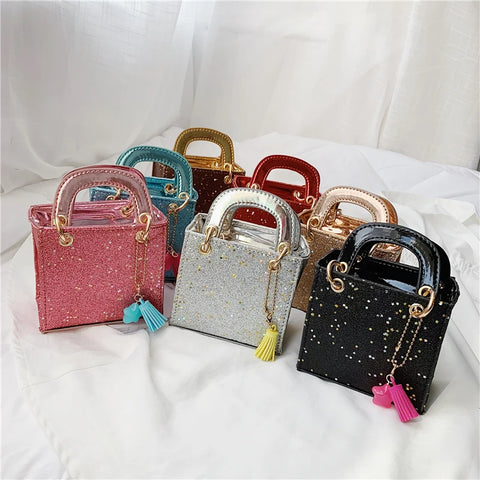 Buy Newest Style Toddler Baby Messenger Bags Kids Girls Princess Shoulder Bag Handbag Solid Bowknot Princess Coin Purses online at Fashionner.