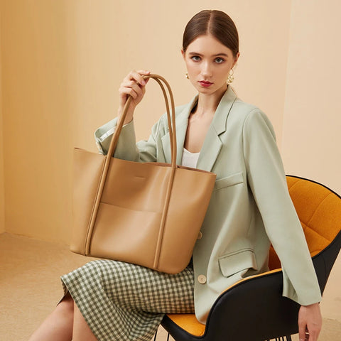 Buy Oem Odm Custom Logo Luxury Ladies Hand Bags Genuine Leather Large Capacity Handbags For Women Shoulder Tote Bags Luxury online at Fashionner.