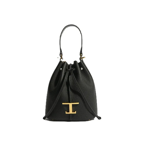 Buy Autumn&Winter New First Layer Cowhide High Quality Handbag Oem Women Genuine Leather Bag Luxury Bucket Bags Yellow Hand Bag online at Fashionner.