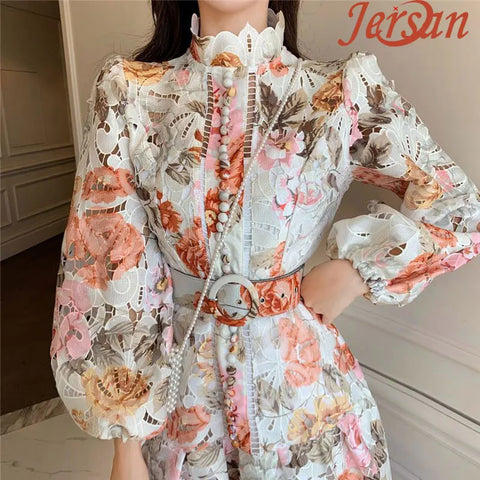 Buy Custom Embroidery Hollow High-End Spot Sales New Woman Wholesale Fashion Apparel Elegant Club Party Floral Dress Kleid online at Fashionner.