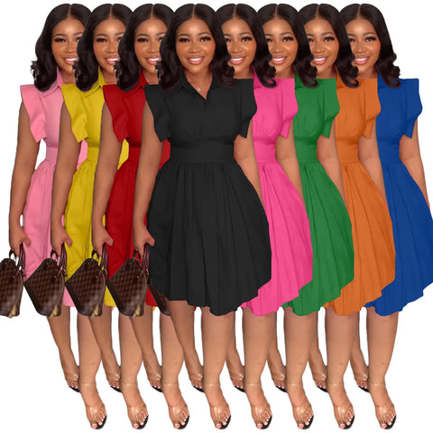 Buy Women'S Clothes Lady Dresses Ladies Spring Summer Waistless Sleeveless Pleated Women Casual Dress online at Fashionner.