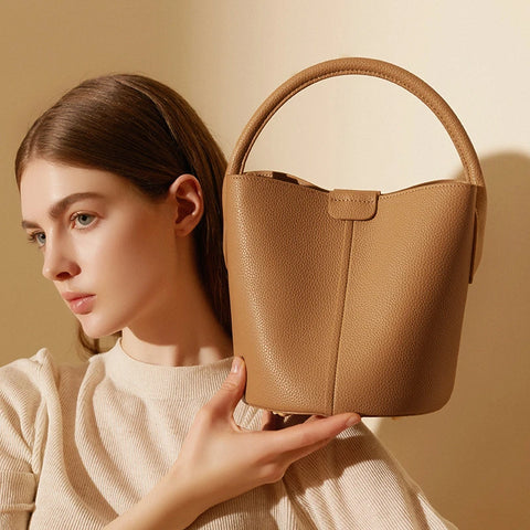 Buy Ladies Shoulder Bags Handbags For Woman Luxury Women Genuine Leather Purses And Handbags Bucket Crossbody Bag online at Fashionner.