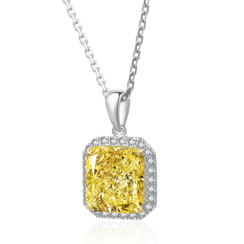 Buy Anster 5.0Ct Radiant Cut 925 Sterling Silver Minimalist Jewelry Custom Name Necklace online at Fashionner.